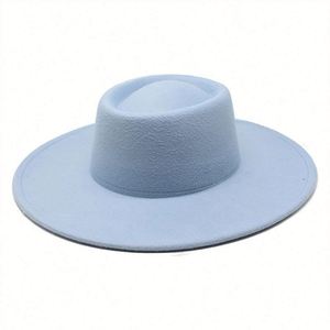 Sombrero Fedora Elegante y Moderno para Mujer, Ala Ancha de 9.5cm, Personalizable, de Algodón, para Fiestas, Eventos Casuales, Pesca, Negocios y Actividades al Aire Libre - Product Image 5