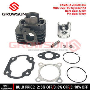 Kit Cylindre JOG70 <span class=keywords><strong>70CC</strong></span> 47MM pour Moteur 2T <span class=keywords><strong>70CC</strong></span> <span class=keywords><strong>Scooter</strong></span> <span class=keywords><strong>YAMAHA</strong></span> JOG70 3KJ MBK OVETTO LONGJIA TAOTAO - Product Image 1