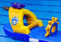 Orient-piscina inflable, parque de agua, Barco Pirata, carrera, obstáculos, juego flotante