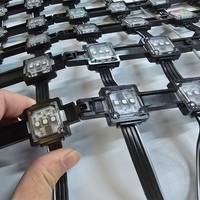 Toile lumineuse codable : résolution 20 mm, filetage couleur intégrale, IP67 DMX512 résistant aux intempéries, optimisant les expériences d'affichage publicitaire UGC