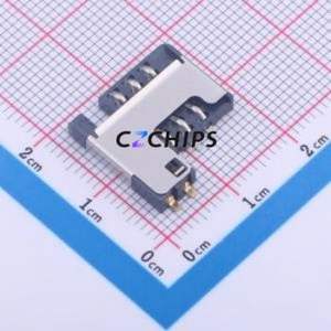 CCM03-3754LFTR102 SIM Card Connector SMD Connector ( Card Connection Type: Plug-In Type )( Body Max Height: 3.5mm ) - Product Image 1