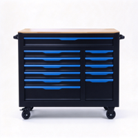 Chariot à outils, armoire à outils pour garage et atelier, armoire à 12 tiroirs, boîte à outils roulante avec ensemble d'outils, coffre à outils robuste pour mécanicien
