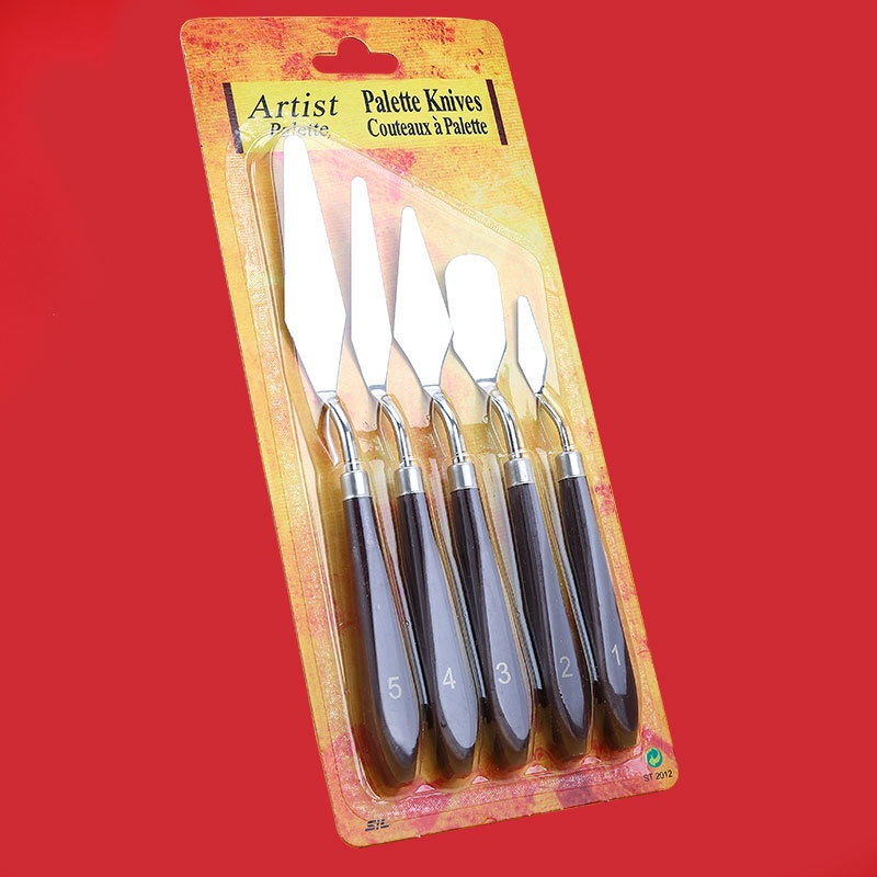 Ensemble de 5 grattoirs - Emballage universel - Noir