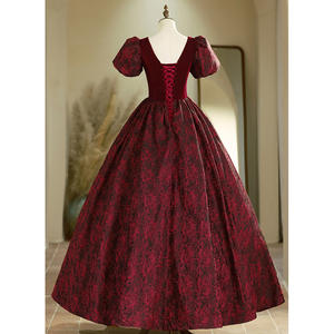 Gaun Malam Satin Mewah Gaya Prancis Motif Mawar untuk Pengantin Musim Panas, Cepat Kering, Model Terbaru 2025 untuk Wanita - Product Image 4