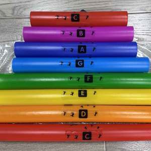 <span class=keywords><strong>Tuba</strong></span> diatonique HUASHENG Orff à 8 notes en Do à Do en plastique pour enfants, salle de classe et interaction musicale parent-enfant - Product Image 4