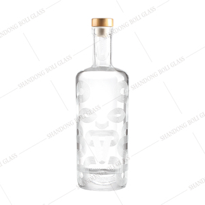 Botella de vidrio de licor personalizada, botella de vidrio grabada para whisky, Vodka, ron, Tequila, Brandy <span class=keywords><strong>Gin</strong></span> - Product Image 3