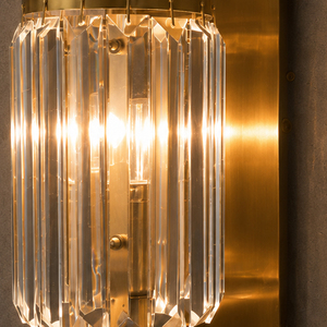 Brass Crystal <b>Wall</b> Sconce Vertical Strip Crystal <b>Wall</b> <b>Light</b> For Bathroom Vanity Bedroom Corridor - Product Image 3