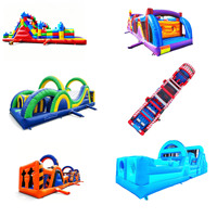 Vente flash : parcours d'obstacles gonflable en plein air pour enfants et adultes, trampoline gonflable pour jouer