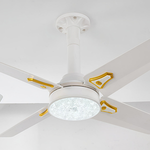 Remote Control Metal Ceiling Fan With Dimmable Adjustable Color Temperature 3-Speed Bedroom & Use <b>Timer</b> Included Remote Control - Product Image 1