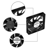 Ventilateur Ultra Silencieux 8020 PBT Certifié CE/RoHS 80x80x20mm à Roulement à Manchon/Bille, Moteur DC Sans Balais à Flux Axial pour Boîtier PC et Refroidisseur CPU