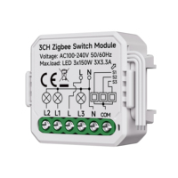 Module d'interrupteur intelligent Tuya Zigbee, relais intelligent, disjoncteur, contrôle intelligent de l'éclairage domestique