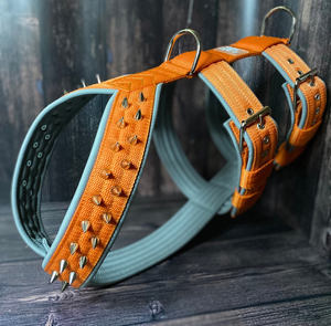 Harnes anjing taktis tajam, rompi anjing berduri tepi dua lapis, Anti serangan modis Spike taktis untuk anjing - Product Image 2