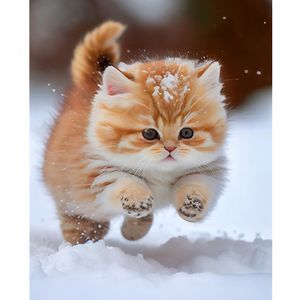 Kit de <span class=keywords><strong>peinture</strong></span> au diamant 5D DIY, <span class=keywords><strong>peinture</strong></span> par numéros pour adultes, chat mignon, <span class=keywords><strong>d</strong></span>écoration, <span class=keywords><strong>peinture</strong></span> sur toile, <span class=keywords><strong>art</strong></span> mural - Product Image 2