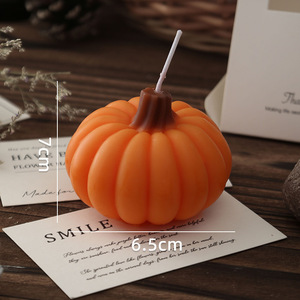 Halloween Pumpkin scented <b>candle</b> factory modeling <b>candle</b> ornaments holiday gifts souvenirs wholesale cross-border fragrance - Product Image 2
