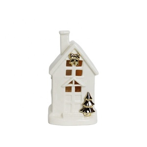 New Arrival Ceramic <strong>Christmas</strong> <strong>House</strong> With Led Lighted Ceramic <strong>Christmas</strong> <strong>Village</strong> <strong>Houses</strong> Elegance to <strong>Christmas</strong> Decor - Product Image 4