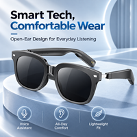 Lunettes de soleil intelligentes avec verres UV400 5.3, batterie 220 mAh, autonomie musicale 8h, branches détachables, double micro, audio sans fil à oreille ouverte