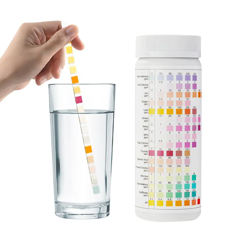 Hochwertiges Trinkwasser qualitäts testkit 16-in-1-Wassertesterstreifen zum Verkauf
