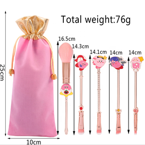 5 pièces Janpane Game Star Kirby ensemble <span class=keywords><strong>de</strong></span> pinceaux <span class=keywords><strong>de</strong></span> maquillage manche en or Rose cosmétique fard à paupières Kit <span class=keywords><strong>de</strong></span> pinceaux <span class=keywords><strong>de</strong></span> détail pour les yeux - Product Image 4