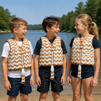 Gilet de sauvetage pour jeunes, 120-150N, néoprène, gilet de flottabilité pour kayak, canyoning, sauvetage aquatique