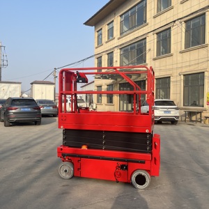 Platform <span class=keywords><strong>Lift</strong></span> Gunting Hidrolik Bertenaga Baterai 8m, Self-Propelled - Product Image 2