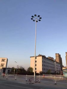 LECUSO 30M 35M 40M Professional Stadium High Mast <b>Light</b> <b>Pole</b> Lighting System Hot Dip Galvanized Surface 10-Year Warranty for - Product Image 4