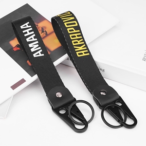 Hot Selling <b>Polyester</b> Printing Thick Short Wrist Keychain <b>Polyester</b> Short <b>Lanyards</b> - Product Image 2
