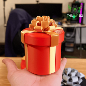 Nesting <b>Gift</b> <b>Box</b> Round Stackable Jewelry Storage Household Daily Necessities Black And <b>Red</b> - Product Image 1