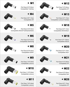 SZGUDULO Cargador Universal de CA de 90W para Portátiles IBM, Fujitsu, Gateway, Chromebook - Incluye 16 Conectores de Alimentación - Product Image 2