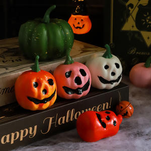 Halloween realista calabaza bruja figurita decoración creativa vacaciones ramo hecho a mano DIY tela Interior precio de fábrica rápido - Product Image 3