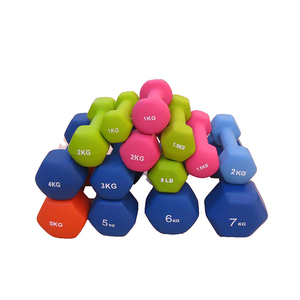 Multi Color Neoprene Hexagonal Dumbbells 0.5kg-10kg Ladies Home Fitness <strong>Weight</strong> Lifting <strong>Small</strong> <strong>Weights</strong> - Product Image 1