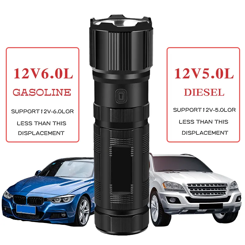 12V Car Jump Starter Power Bank Portable Car Battery Booster ChargerStarting Device Auto Emergency Start-up Lighting