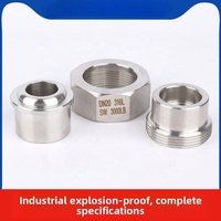 Raccord de tube à joint lâche haute pression en acier inoxydable 316L, filetage mâle-femelle, conception sphérique, 1 pouce, classe 120