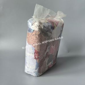 Trapos de Algodón de Primera Calidad, 50 LB, Comprimidos, Reciclados, de Colores, para Limpieza - Product Image 1