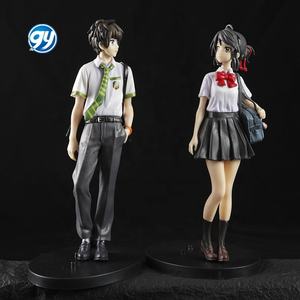 2 uds su nombre figura Anime dibujos animados Taki Tachibana Mitsuha Miyamizu muñeca estatua de juguete - Product Image 1