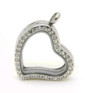 Stainless Steel Memory Pendants Necklace Open <b>Locket</b> Photo Frame Zircon Floating <b>Locket</b> 18K CHRISTIAN PP Bag Christian Stone - Product Image 5