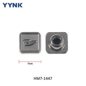 Yinying Fabricante Producir Custom Square Pyramid Metal Jeans Botón y remache para ropa Bolsa Chaqueta Pantalones - Product Image 2