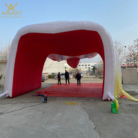 Décoration de fête d'anniversaire, tunnel gonflable géant en forme de clown pour le cirque