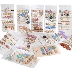 New Designs Wholesale High Quality Korean Girl Pearl Hair Pins Handmade