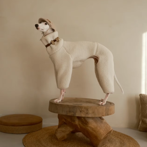 Chaleco de poliéster ecológico de lana sólida para perros, suéter cálido de invierno, chaqueta de lana gruesa y peluda para perros, ropa para mascotas para perros - Product Image 1
