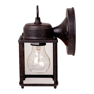 Lampe murale extérieure carrée en alliage d'aluminium noir, verre trempé, ampoule LED 110-240V, lumière de jardin étanche, garantie 10 ans, dimmable - Product Image 4