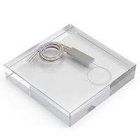 Divisor PLC de Tubo de Acero Mini Lenew 1*8 0.9mm Fibra Desnuda Blanca FTTH 5G Sin Conector