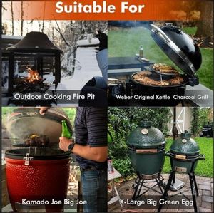 Grill <span class=keywords><strong>Kamado</strong></span> en céramique pour la cuisine en plein air, très vendu, avec réglage possible, fabriqué en céramique - Product Image 5