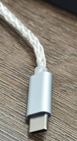 Carte son externe audiophile DIY DAC AMP Type C avec fenêtre transparente, câble argenté, portable, mise à niveau HiFi pour casque