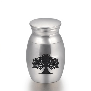 Urne funéraire en acier inoxydable IJU009 <span class=keywords><strong>Arbre</strong></span> <span class=keywords><strong>de</strong></span> <span class=keywords><strong>vie</strong></span> pour cendres Urne funéraire miniature gravée sur mesure pour cendres humaines - Product Image 6