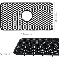 Tapis de protection en silicone pour évier de cuisine, tapis d'évier en silicone pour évier de cuisine