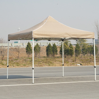 Tente pliante d'extérieur portable robuste, imperméable et coupe-vent en Oxford, avec structure en fer simple 3x3, pour stand publicitaire et d'exposition