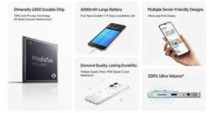 Redmi 15R 5G Original, Batería de Gran Capacidad de 6000 mAh, Carga Rápida de 18 W, Pantalla de 6.9 Pulgadas y 120 Hz con Protección Ocular, Teléfono Inteligente 5G con Doble SIM y Caja - Product Image 4