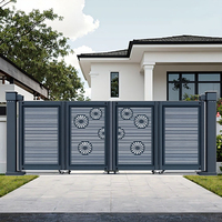 Portail pliant moderne en aluminium motorisé électrique pour villa, cour, appartement, entrée et allée