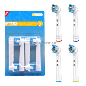 Tête de brosse à dents électrique de remplacement Mishave EB18-P 3D Pro White pour Oral-B, usage domestique et hôtelier, tête de brosse <span class=keywords><strong>ronde</strong></span> brevetée UE - Product Image 1