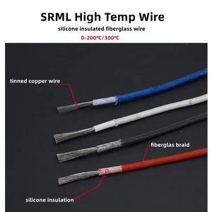 Cable de Fibra de Vidrio Trenzado con Aislamiento de Silicona, Resistente al Calor, de 1.5mm, 2.5mm, 4mm, 6mm y 10mm, para Horno - Product Image 2